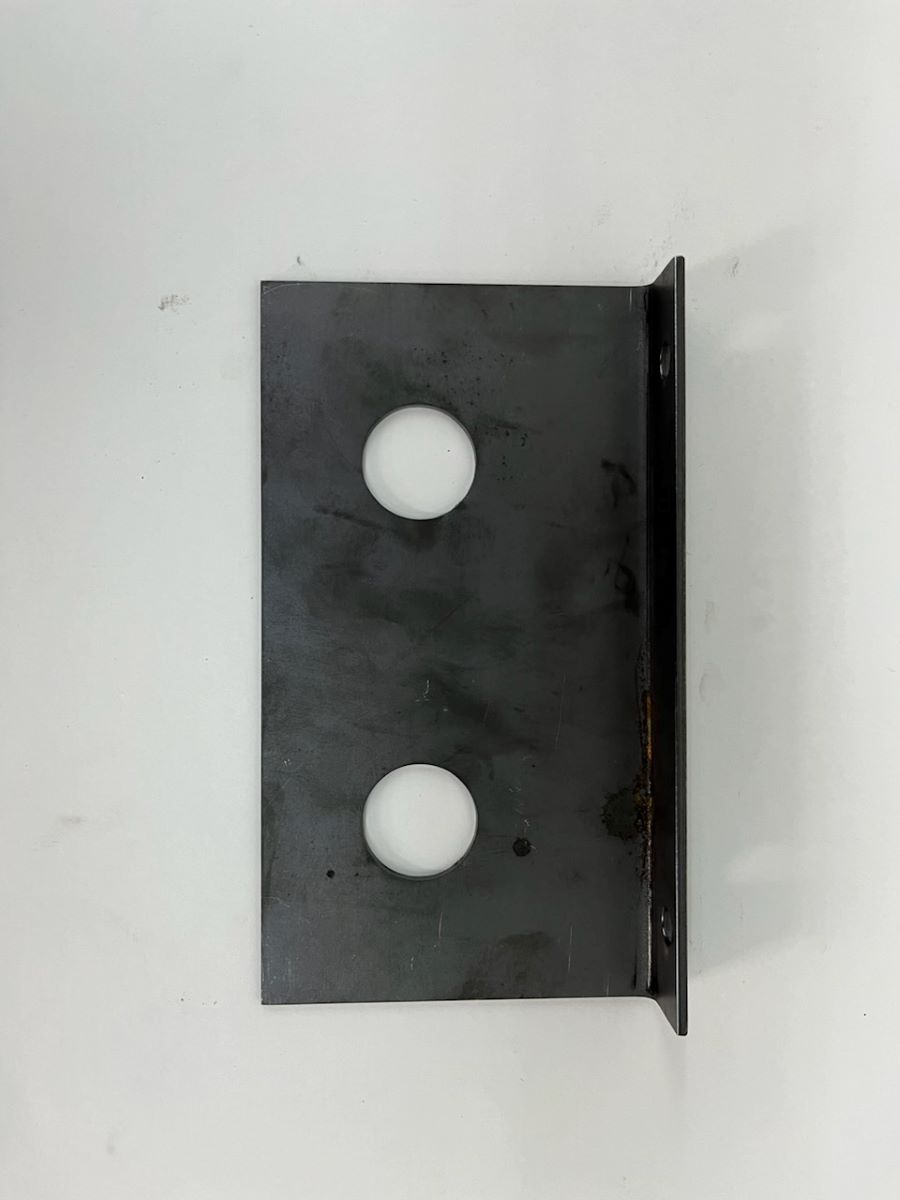 custom metal bracket with holes